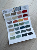 Milk Paint by Fusion Colour Card