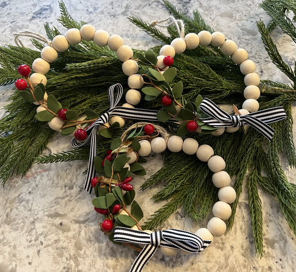 2023 Ornament - 3 Bead Wreath Ornaments