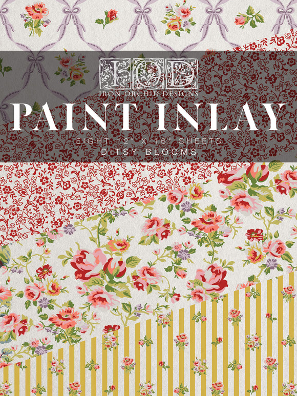 IOD Paint Inlays - Ditsy Blooms