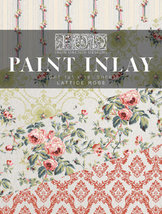 IOD Paint Inlays - Lattice Rose