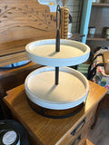 White Tiered Tray
