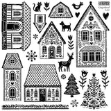 IOD Clear Stamps - Gingerbread Lane