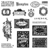 IOD Clear Stamps - The Connoisseur's Library